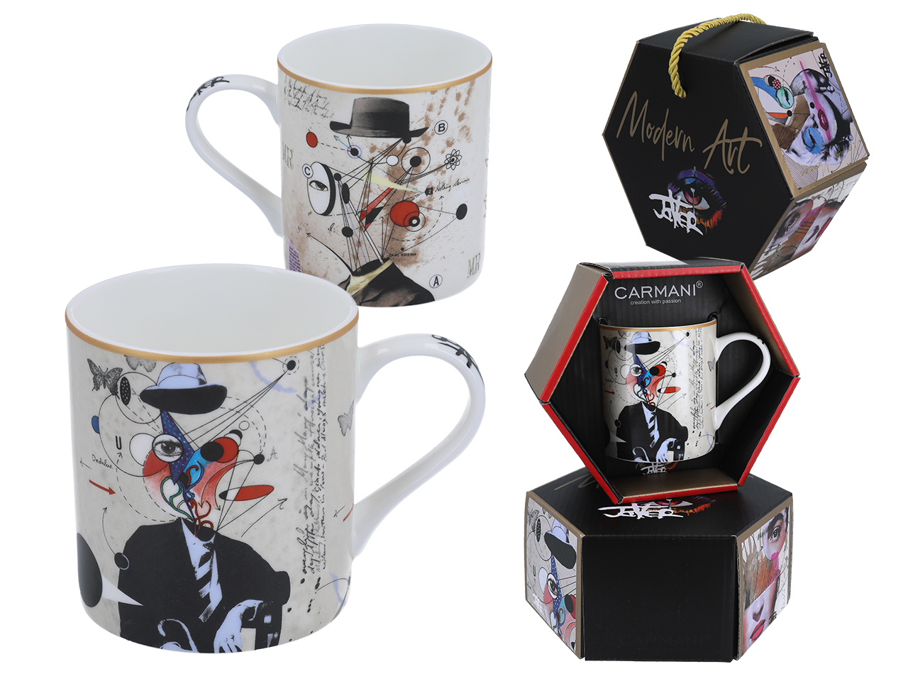 Kubek Loui Jover CARMANI, porcelana i sztuka