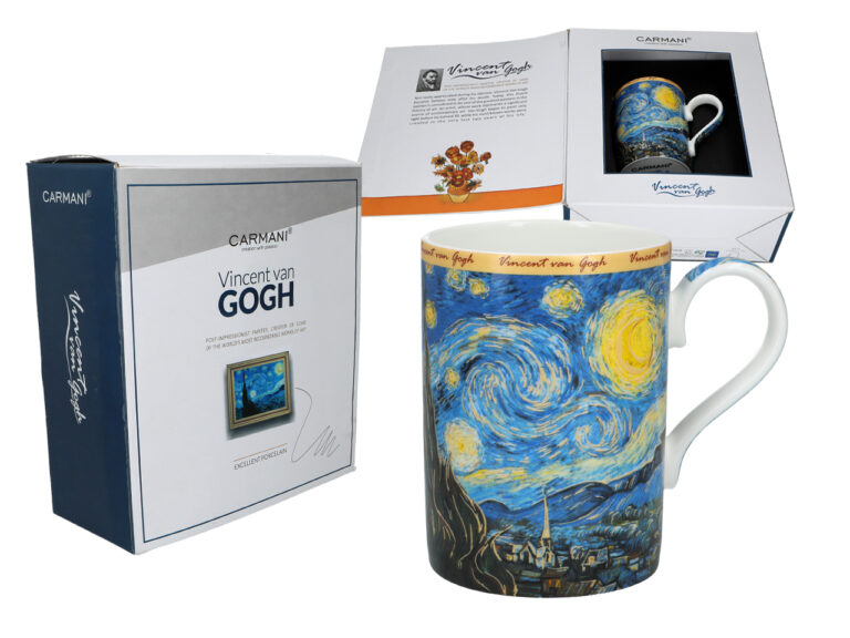 Kubek Carmani Gwiaździsta Noc van Gogha, porcelana