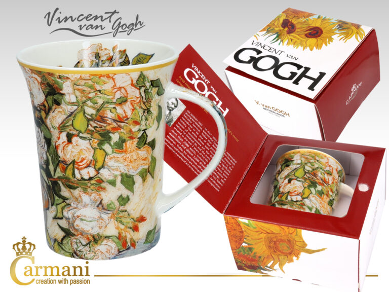Kubek Van Gogh Roses CARMANI, porcelana, prezent